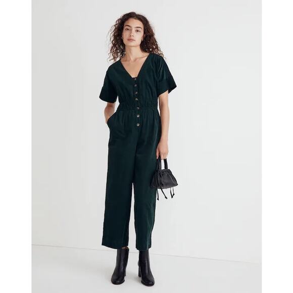 Madewell Pants - Madewell Corduroy Sophia Straight-Leg Jumpsuit Women’s 100% Cotton Size Small